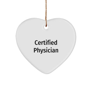 Funny Gift for Physician - Heart Ornament from Friends - Christmas Unique Gifts for Men - Image 1