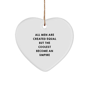Umpire Gifts from Friends - Funny Heart Ornament for Christmas - Image 1