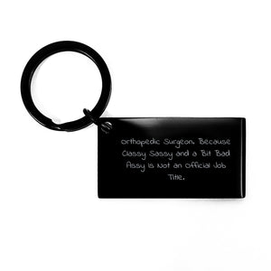 Funny Orthopedic Surgeon Keychain Gifts for Men, Women, Friends, Coworkers, or Family, Perfect for Christmas Unique Presents - Image 1