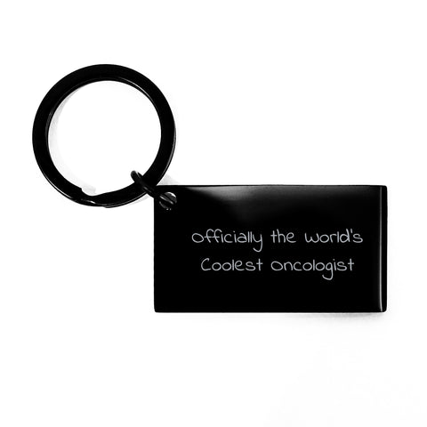 Image of Oncologist Keychain Gifts from Friends, The World's Coolest Oncologist, Keychain for Christmas Unique Gifts - Image 1