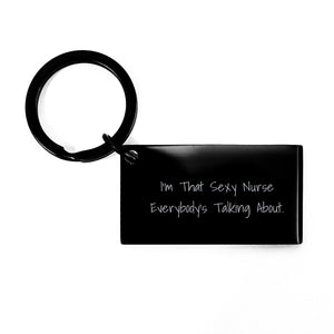 Funny Quote Nurse Keychain Gifts from Friends and Family for Graduation Unique - Image 1