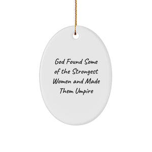Funny Umpire Gifts for Umpire Fans, Oval Ornament Gifts from Men, Women, Coworkers, Friends, Family for Christmas Unique Gifts - Image 1