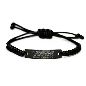 Funny Architect Rope Bracelet, Gifts from Men for Architect Friends, Unique Rope Jewelry for Architect Women - Mother's Day Unique Gifts - Image 1