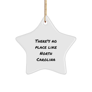Funny North Carolina Star Ornament Gifts from Friends for Men Women - Image 1