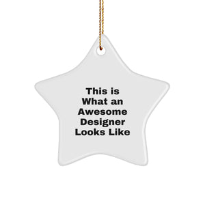Designer Gifts from Friends, This Is What An Awesome Star Ornament Looks Like for Christmas, Star-Shaped MDF Decorations - Image 1
