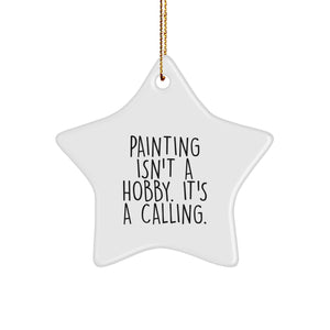 Funny Star Ornament Painting Gifts from Friends and Family for Painting Lovers at Christmas Time - Image 1