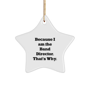 Funny Band Director Star Ornament Gifts from Friends for Christmas Unique - Image 1