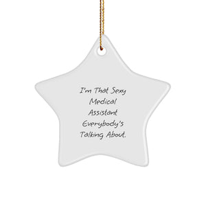 Funny Medical Assistant Christmas Star Gifts from Family, Christmas Unique Gifts for Medical Assistant Men, Women, Friends - Image 1