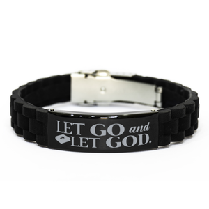 Motivational Christian Bracelet, Let go and let God., Inspirational Christmas , Family, Anniversary  Gifts For Christian Men, Women, Girls & Boys