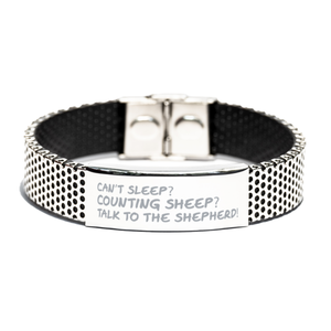 Motivational Christian Stainless Steel Bracelet, Can