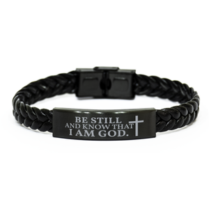 Motivational Christian Stainless Steel Bracelet, Be still and know that I am God. , Inspirational Christmas , Family, Anniversary  Gifts For Christian Men, Women, Girls & Boys
