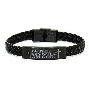 Motivational Christian Stainless Steel Bracelet, Be still and know that I am God. , Inspirational Christmas , Family, Anniversary  Gifts For Christian Men, Women, Girls & Boys