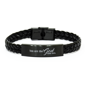 Motivational Christian Stainless Steel Bracelet, You are the God who sees, Inspirational Christmas , Family, Anniversary  Gifts For Christian Men, Women, Girls & Boys